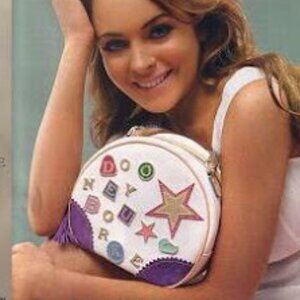 Vintage 2004 Dooney & Bourke Lindsay Lohan It Bag Square Bowler #7 Handbage RARE